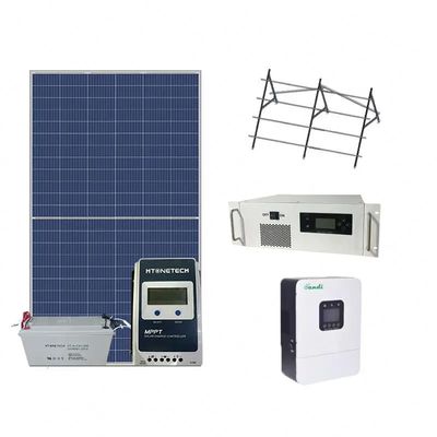 Off Grid Solar Power System Rooftop Ground Tower Pole RV Yacht -20C-60C 12V 2V PV Sine Wave/Grid Inverter